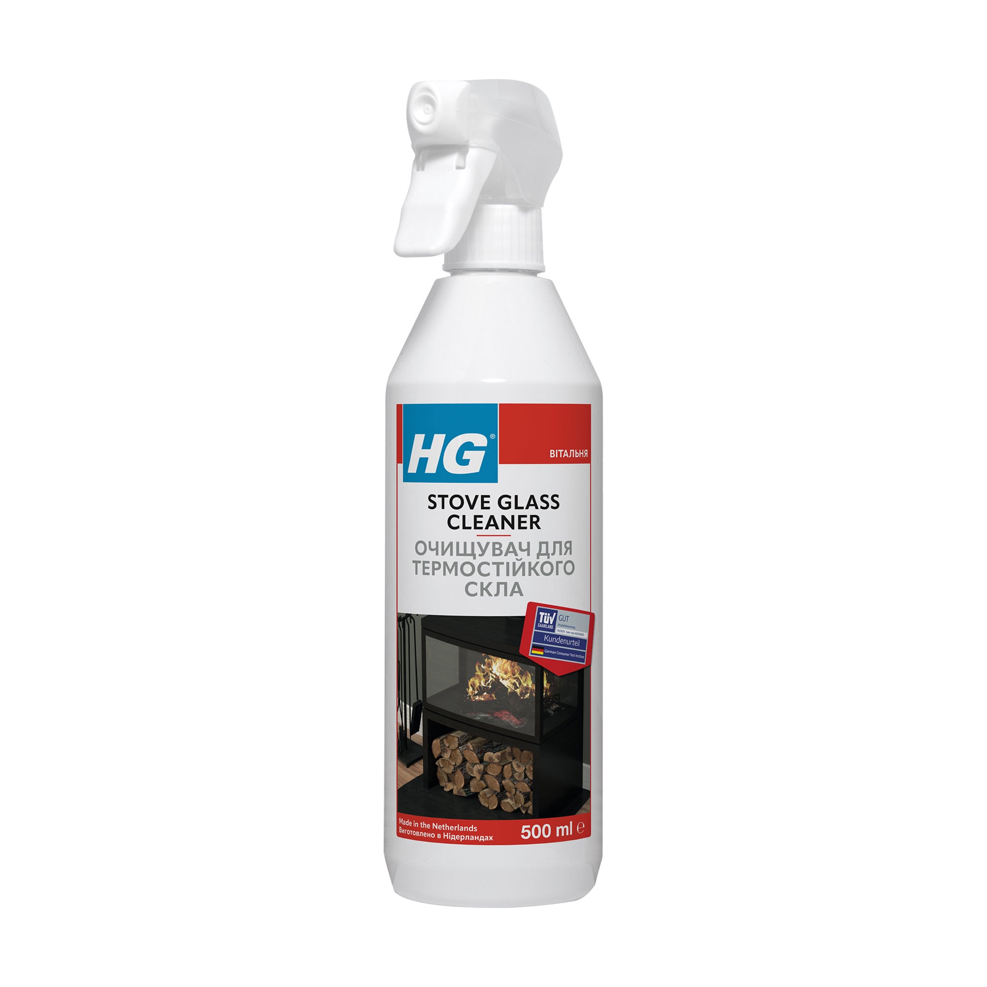 Очищувач для термостійкого скла HG Stove Glass Cleaner, 500 мл